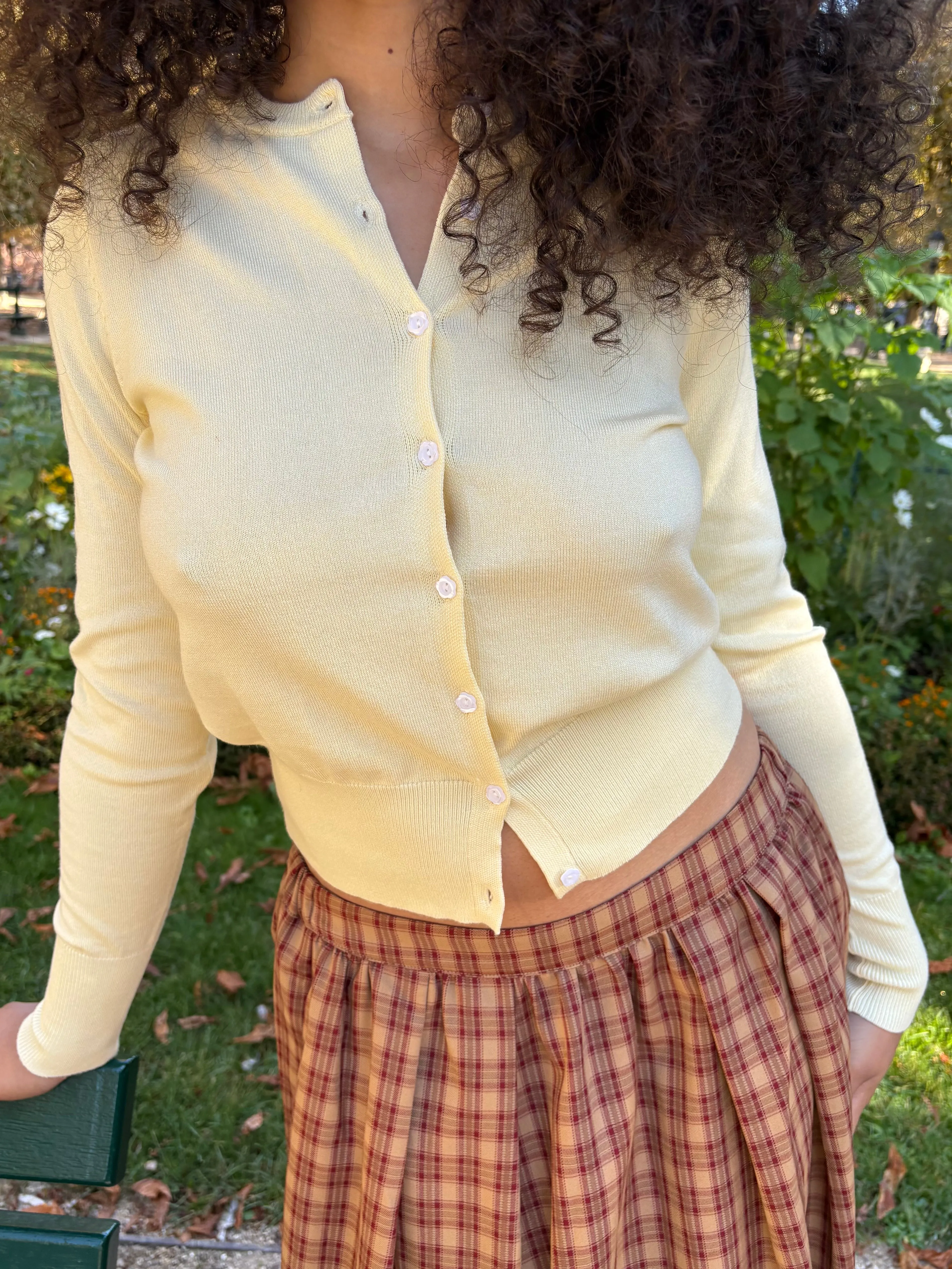 Erin Cardigan - Butter Yellow sold by Lisa Says Gah product image thumbnail 2