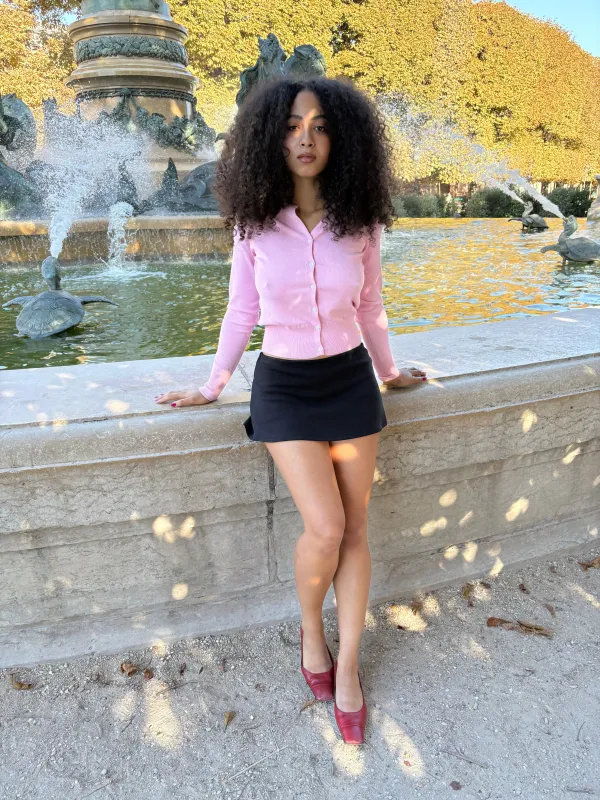 Erin Cardigan - Ballet Pink sold by Lisa Says Gah