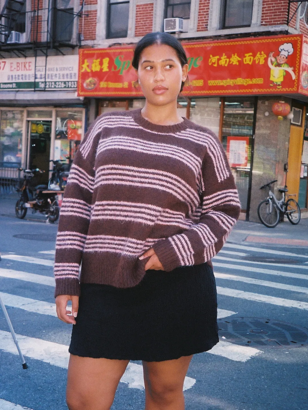 Bronte Sweater - Mocha & Ballet Pink sold by Lisa Says Gah product image thumbnail 4