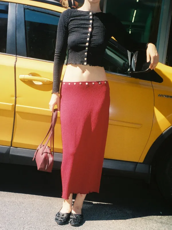 Sammy Skirt - Merlot sold by Lisa Says Gah