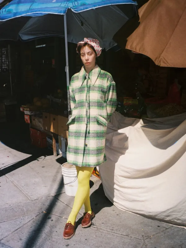 Chelsea Coat - Moss Plaid sold by Lisa Says Gah