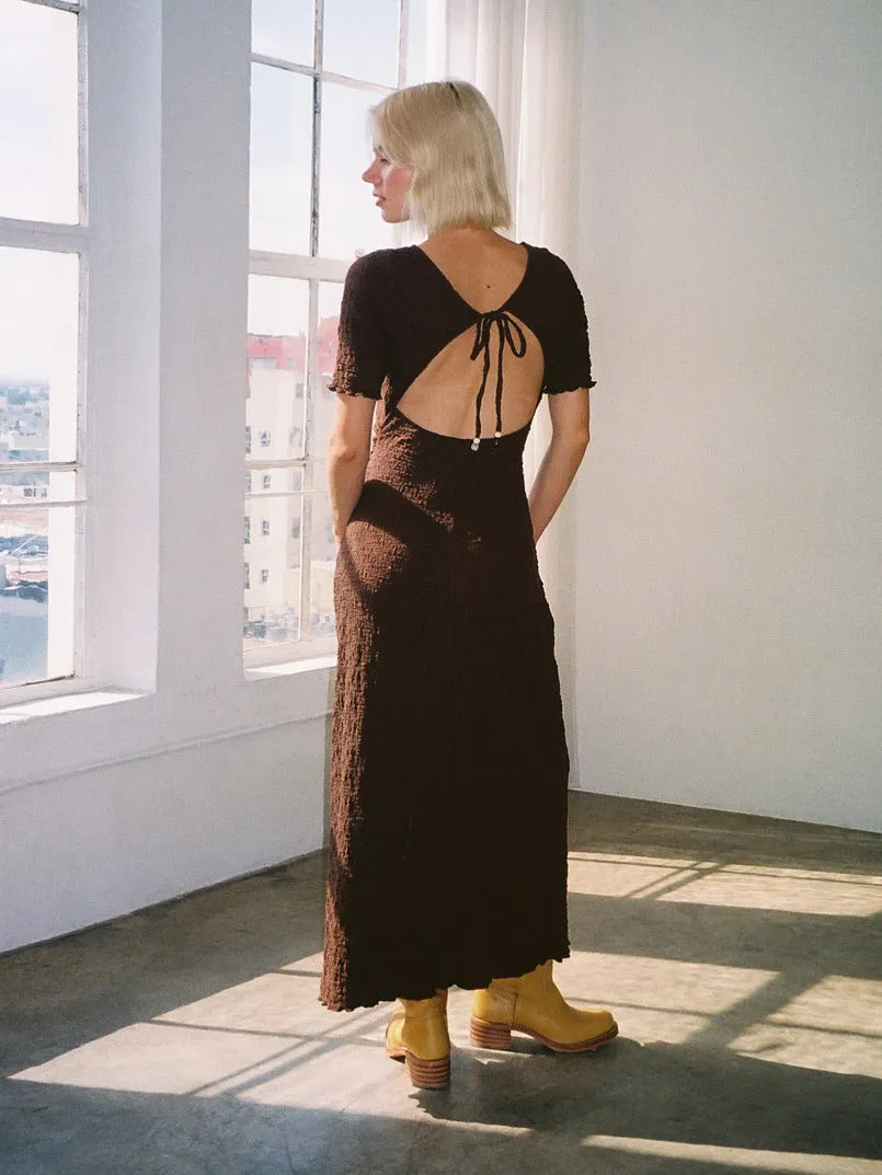 Maya Short Sleeve Dress - Mocha sold by Lisa Says Gah product image thumbnail 2