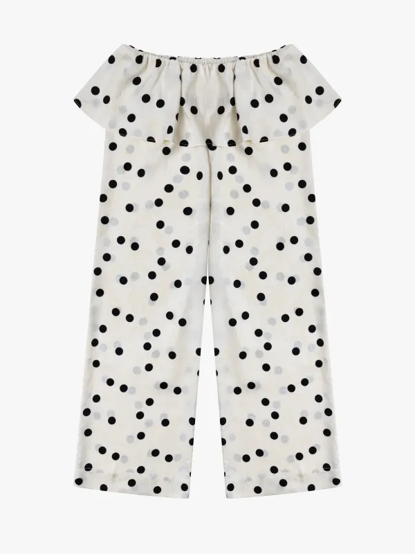 Renee Pant - White Dot sold by Lisa Says Gah