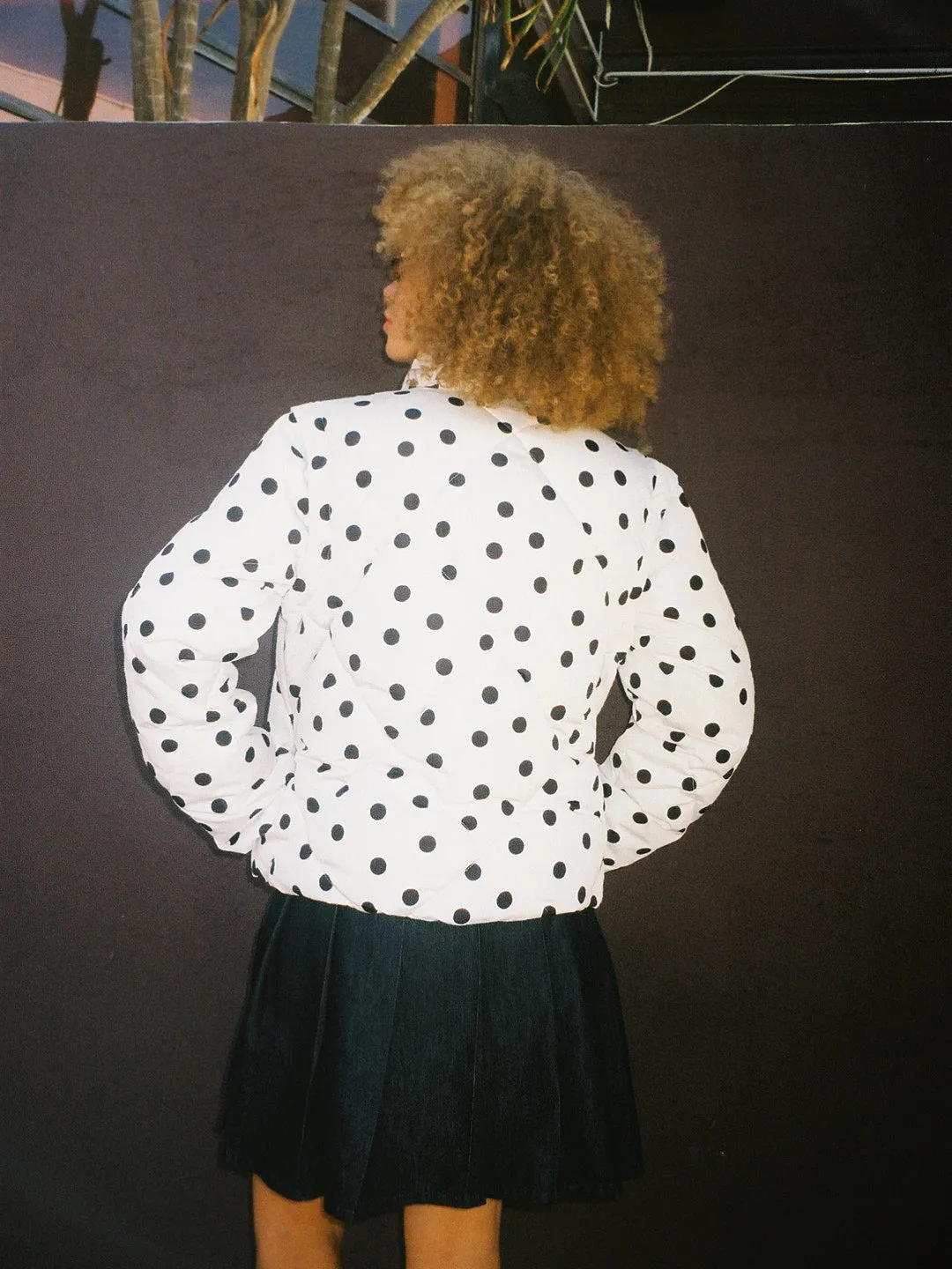 Lady Puffer Jacket - White Dot sold by Lisa Says Gah product image thumbnail 4