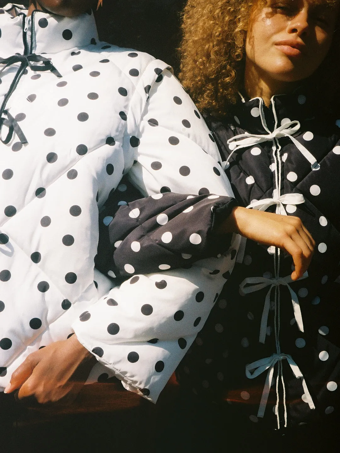 Lady Puffer Jacket - White Dot sold by Lisa Says Gah product image thumbnail 2