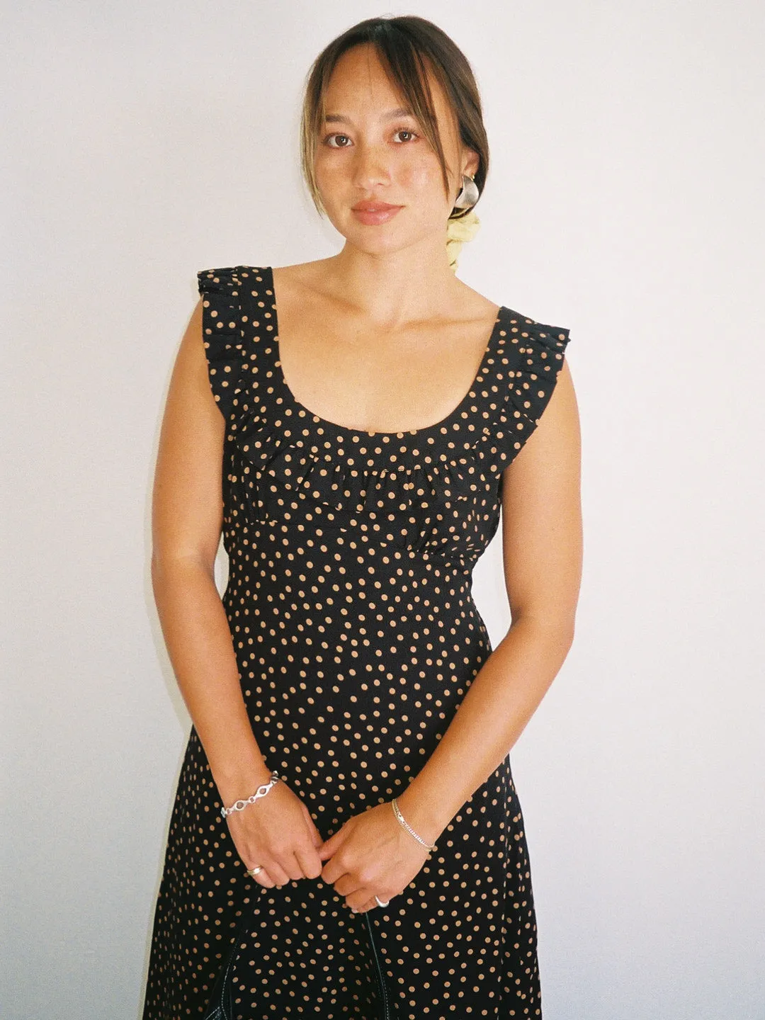 Iris Dress - Taupe Dot sold by Lisa Says Gah product image thumbnail 3