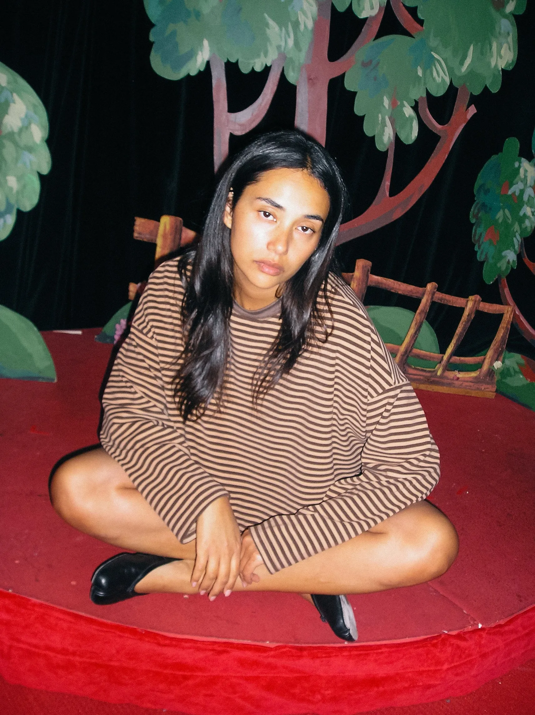 Mona Long Sleeve - Brown Stripe sold by Lisa Says Gah product image thumbnail 3