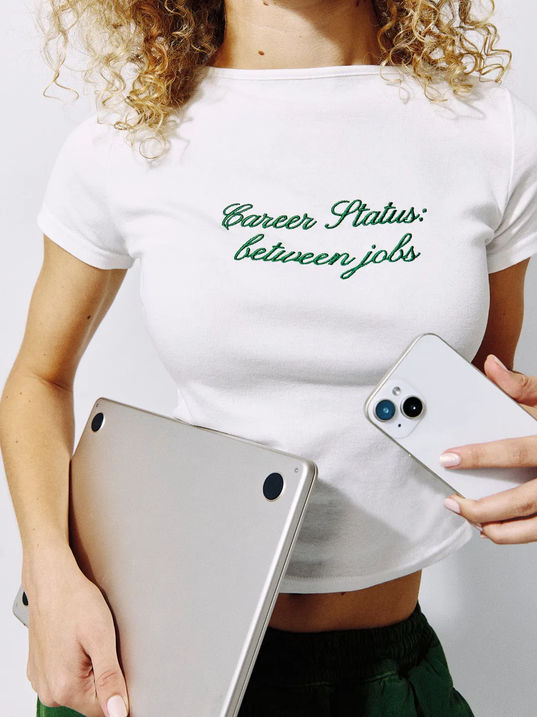 Cotton Tee - Career Status: between jobs sold by Lisa Says Gah product image thumbnail 4