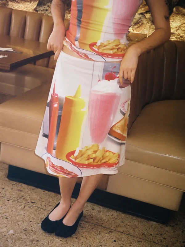 Midnight Breakfast Collector Skirt - Diner Table sold by Lisa Says Gah