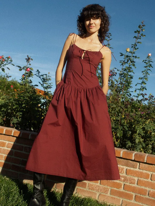 Juliette Dress - Merlot made by Lisa Says Gah