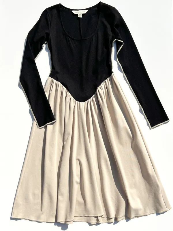 Joan Dress - Black/Cream made by Lisa Says Gah
