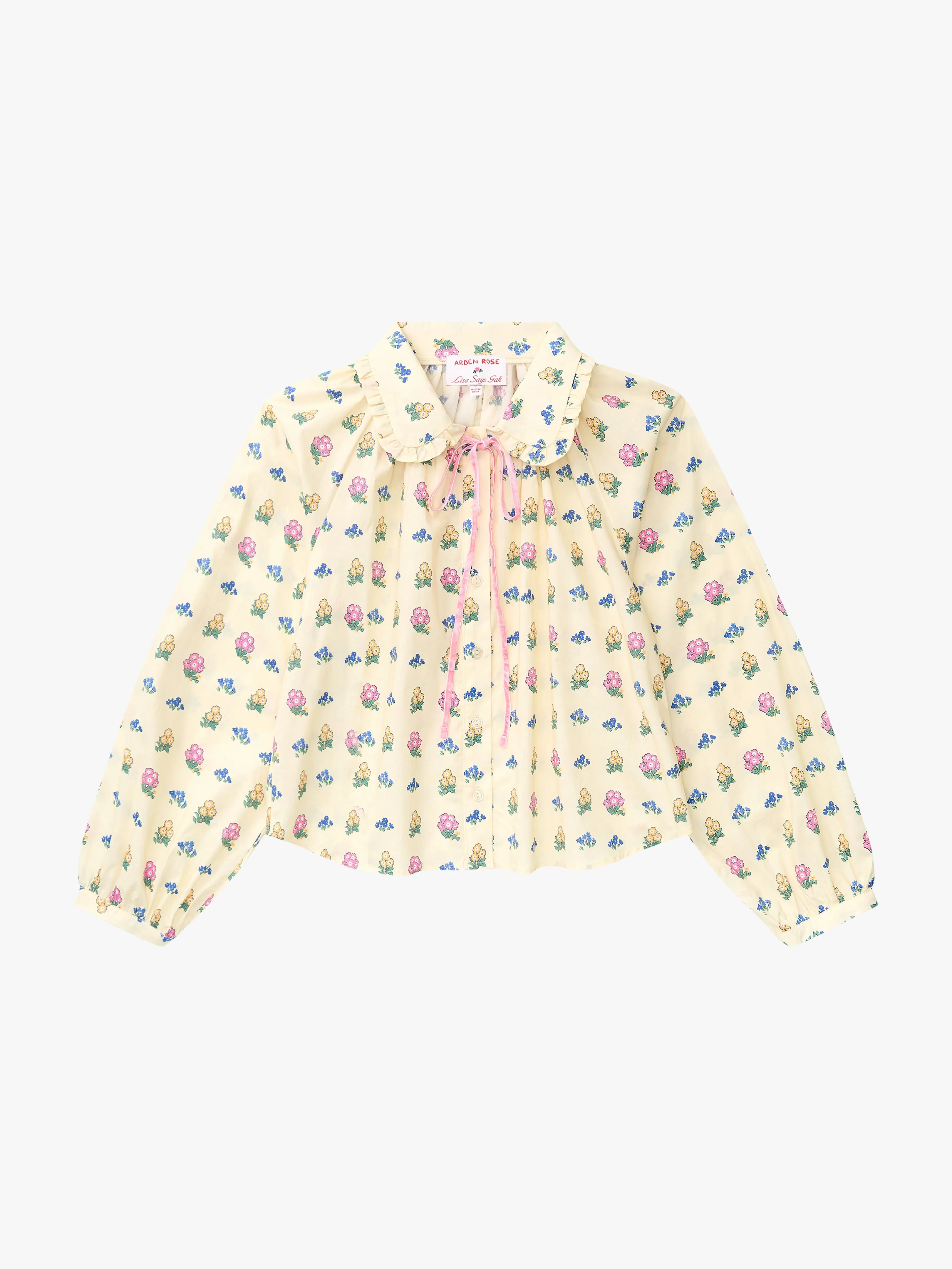 Wimbledon Top - Ivory Garden sold by Lisa Says Gah