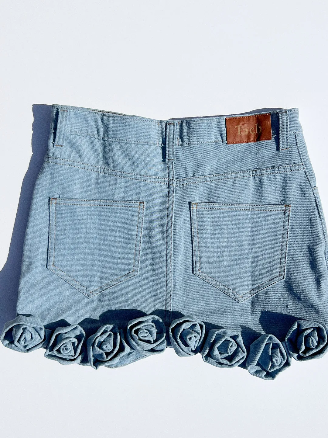 Ira Roses Skirt - Denim sold by Lisa Says Gah product image thumbnail 4