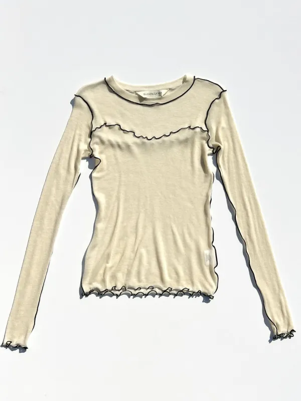 Delia Top - Cream sold by Lisa Says Gah
