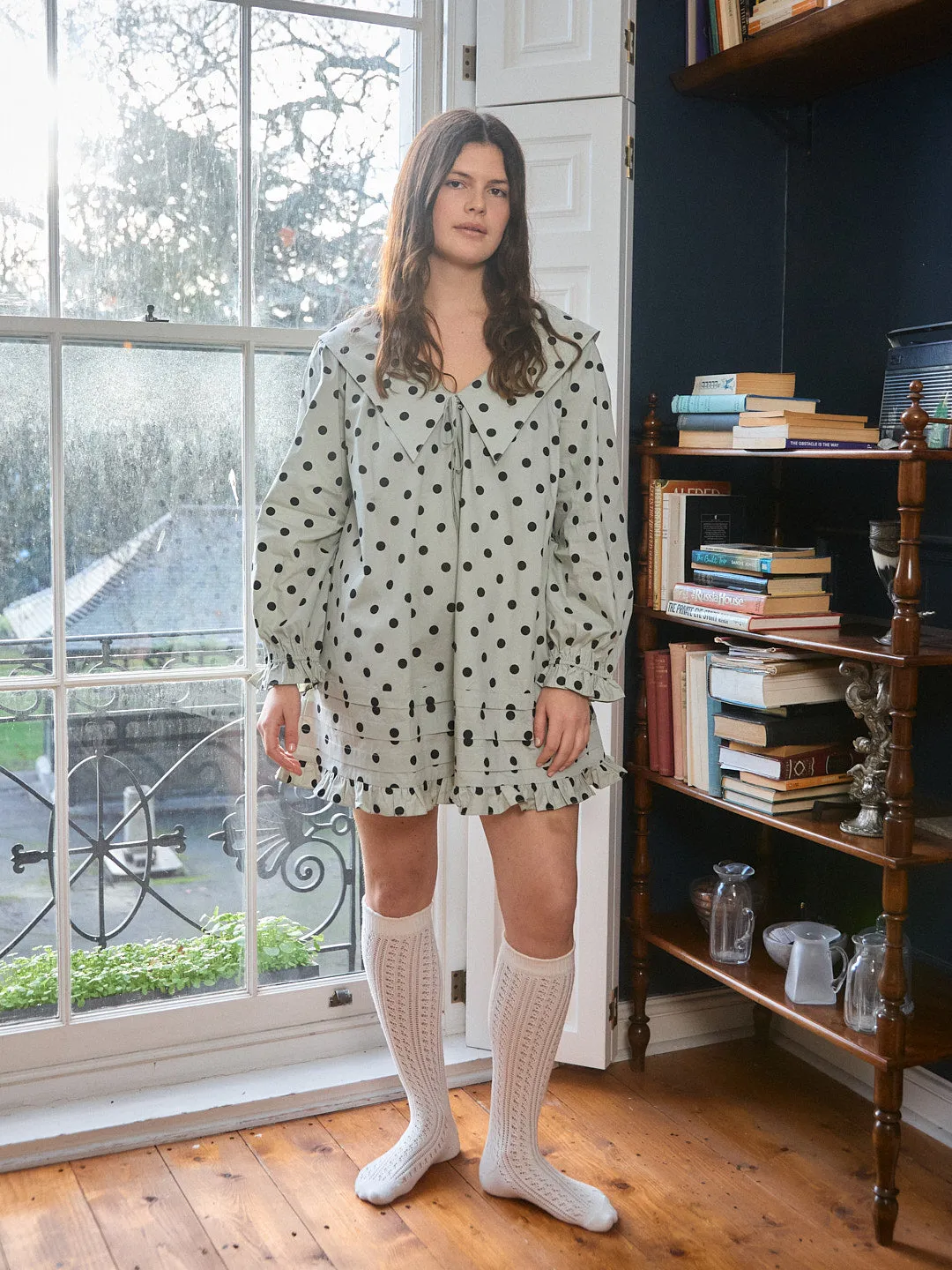 Leigh Dress - Mint Chip Dot sold by Lisa Says Gah product image thumbnail 3