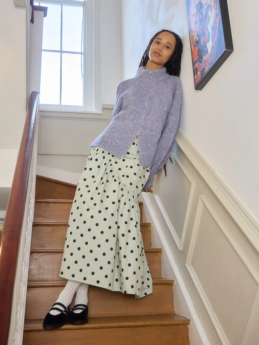 Maeve Midi Skirt - Mint Chip Dot sold by Lisa Says Gah product image thumbnail 4