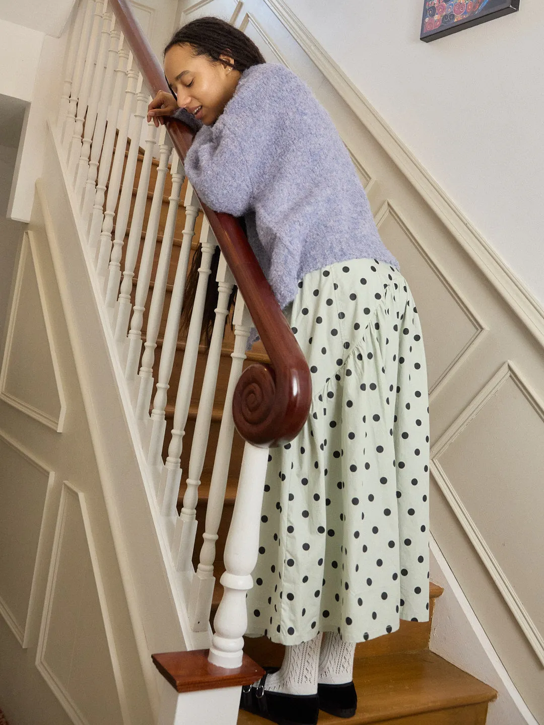 Maeve Midi Skirt - Mint Chip Dot sold by Lisa Says Gah product image thumbnail 3