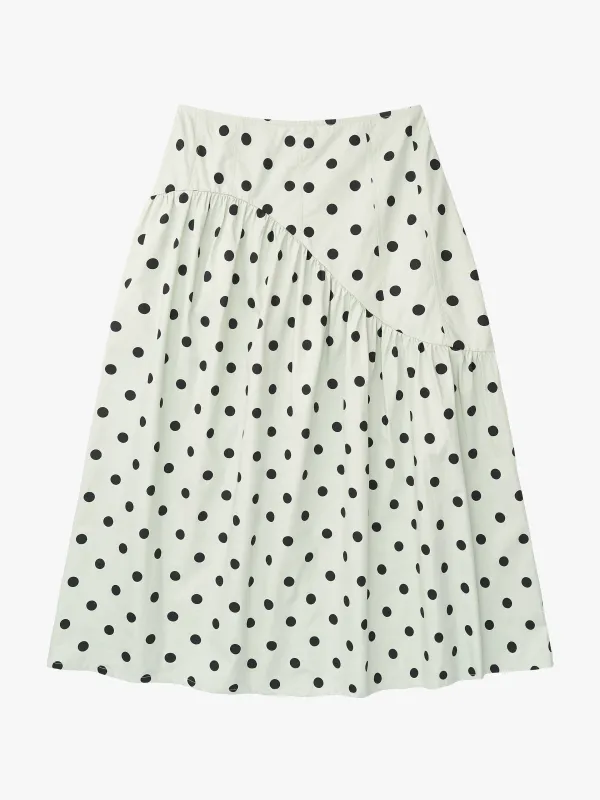 Maeve Midi Skirt - Mint Chip Dot sold by Lisa Says Gah
