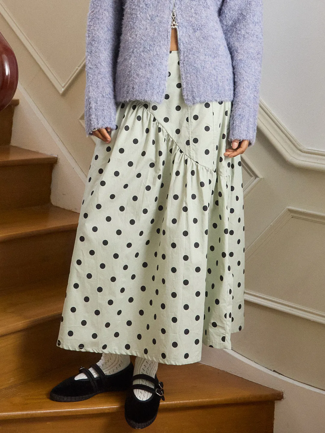 Maeve Midi Skirt - Mint Chip Dot sold by Lisa Says Gah product image thumbnail 2