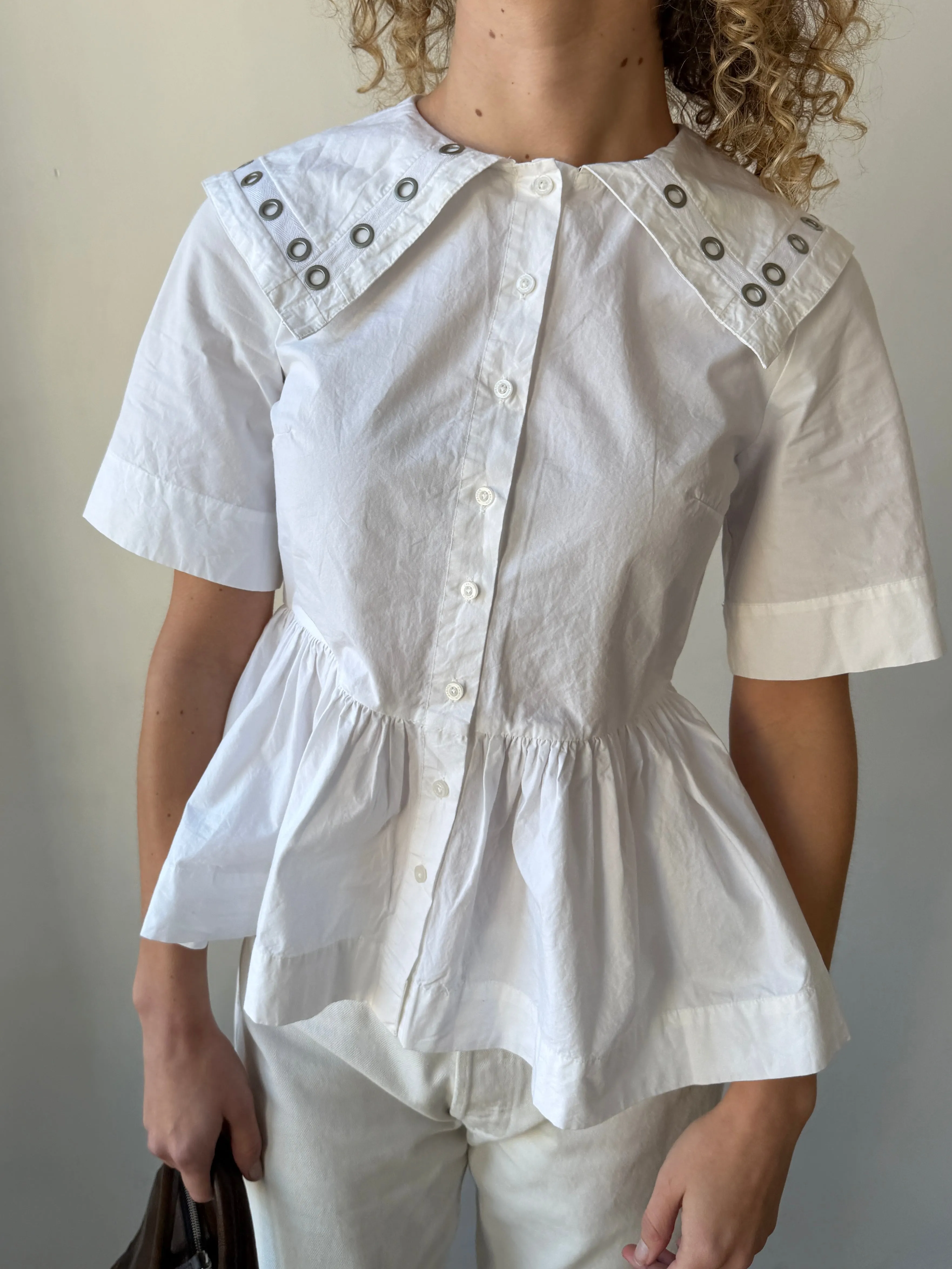 Cyrus Eyelet Blouse - White sold by Lisa Says Gah product image thumbnail 2