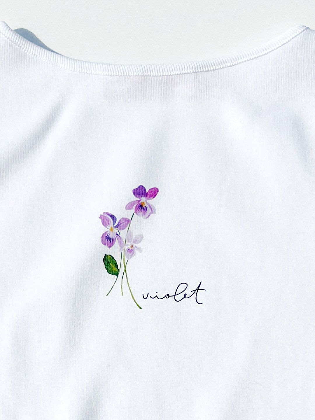 Alex Flower Tee - February Violet sold by Lisa Says Gah product image thumbnail 2