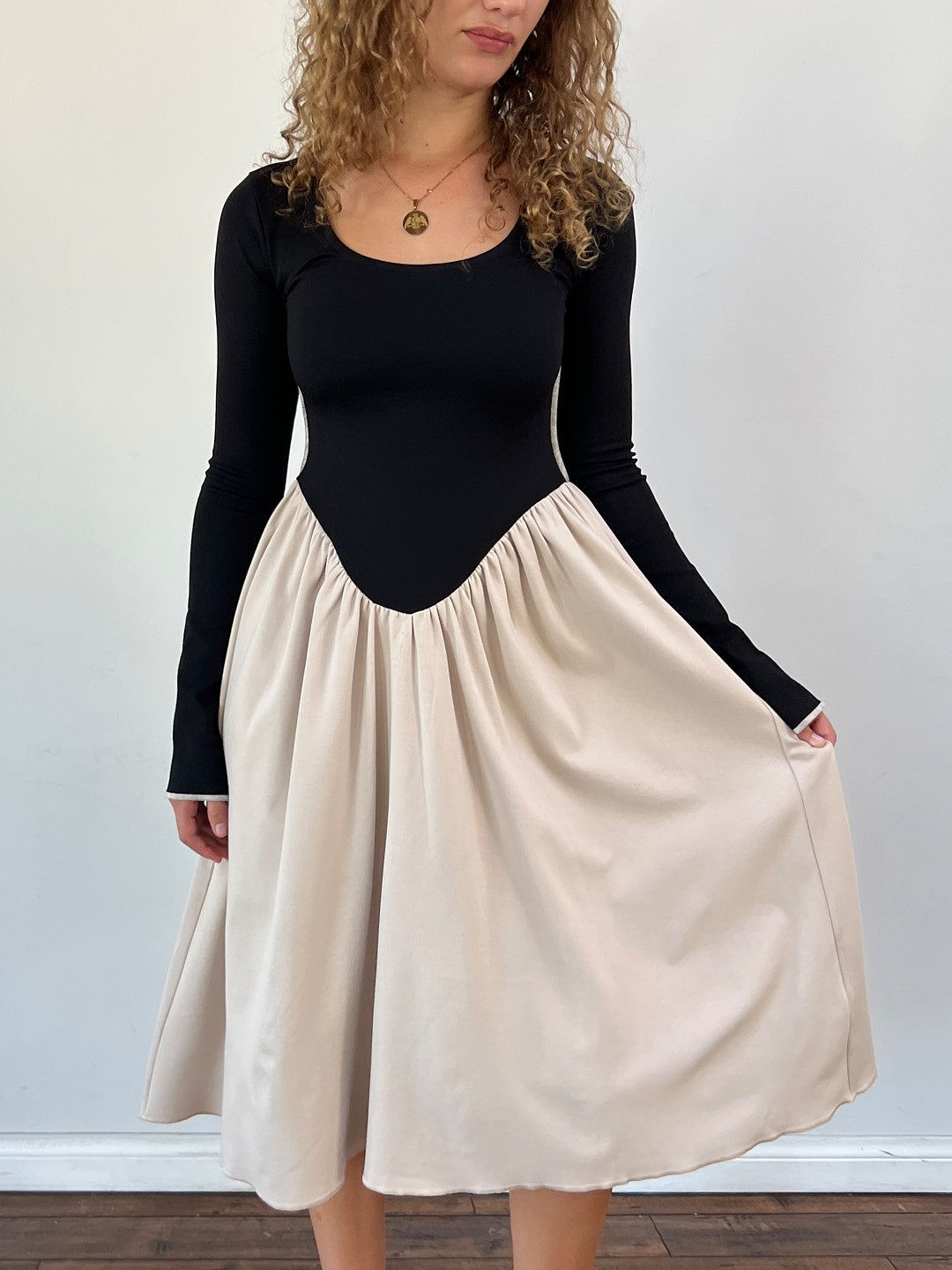 Joan Dress - Black/Cream sold by Lisa Says Gah product image thumbnail 3