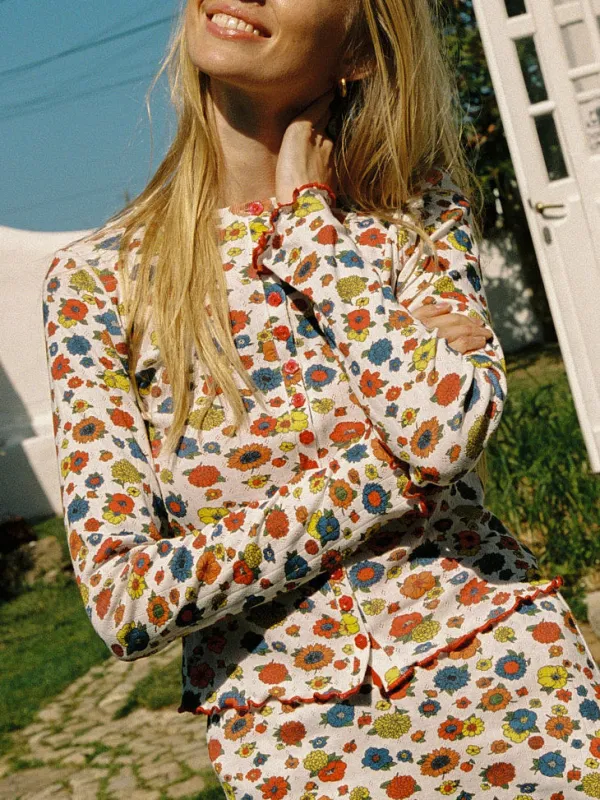 Poppy Cardi - Primary Floral made by Lisa Says Gah