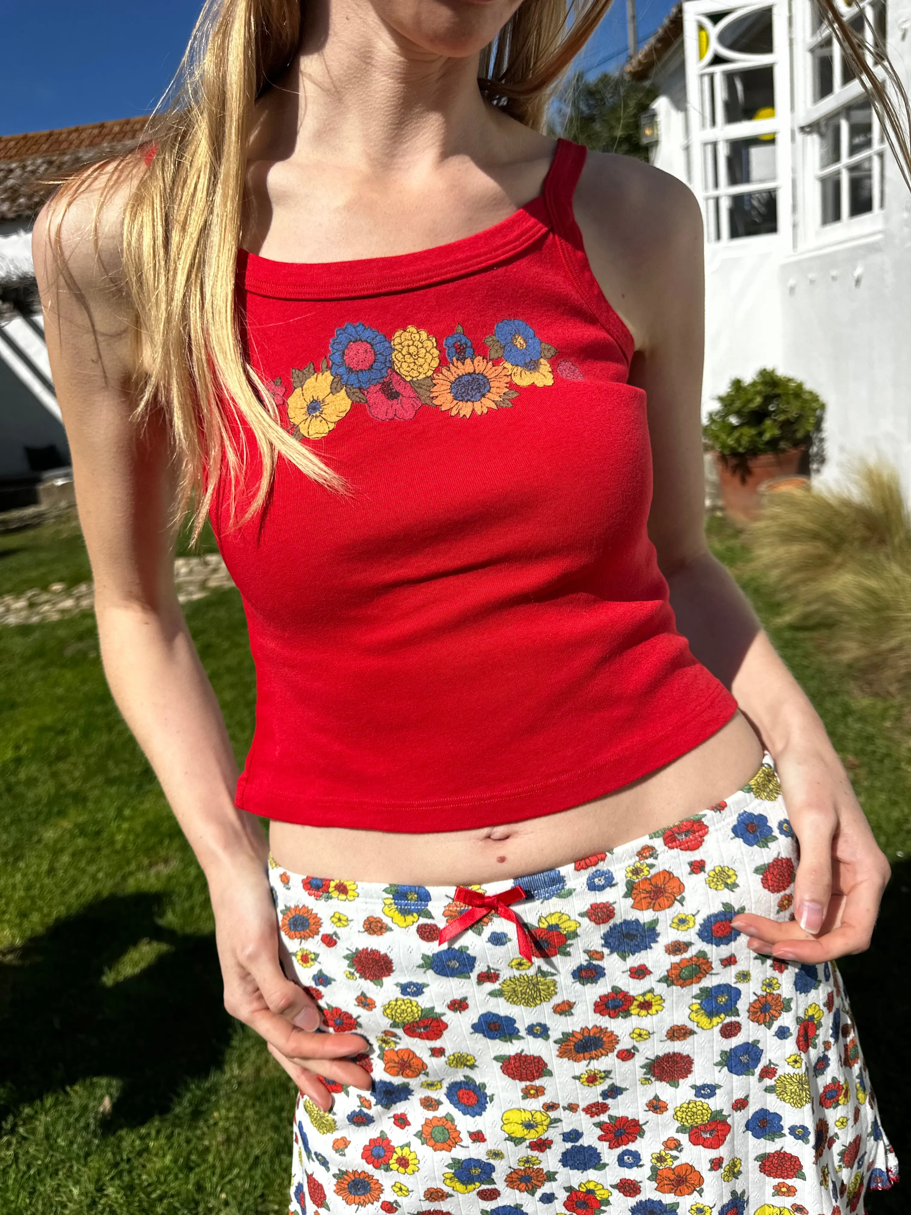 Harley Tank - Red Floral sold by Lisa Says Gah product image thumbnail 2