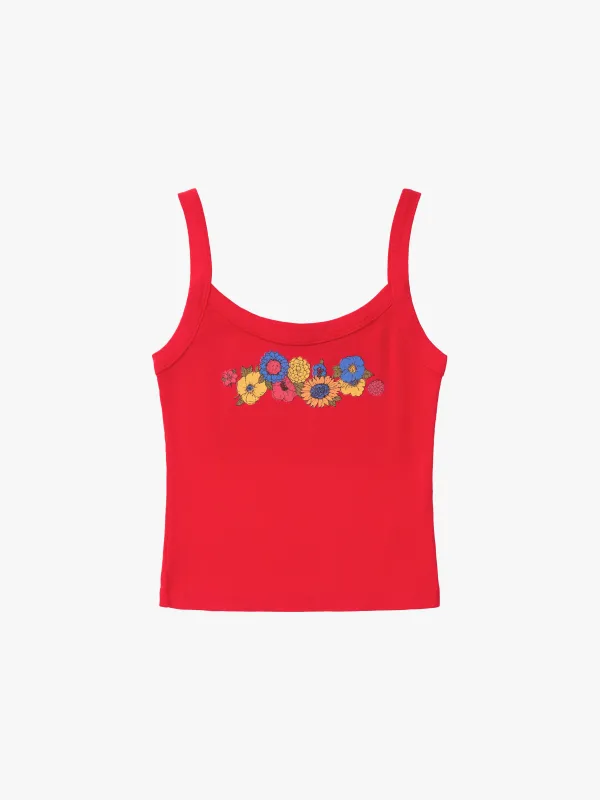 Harley Tank - Red Floral made by Lisa Says Gah