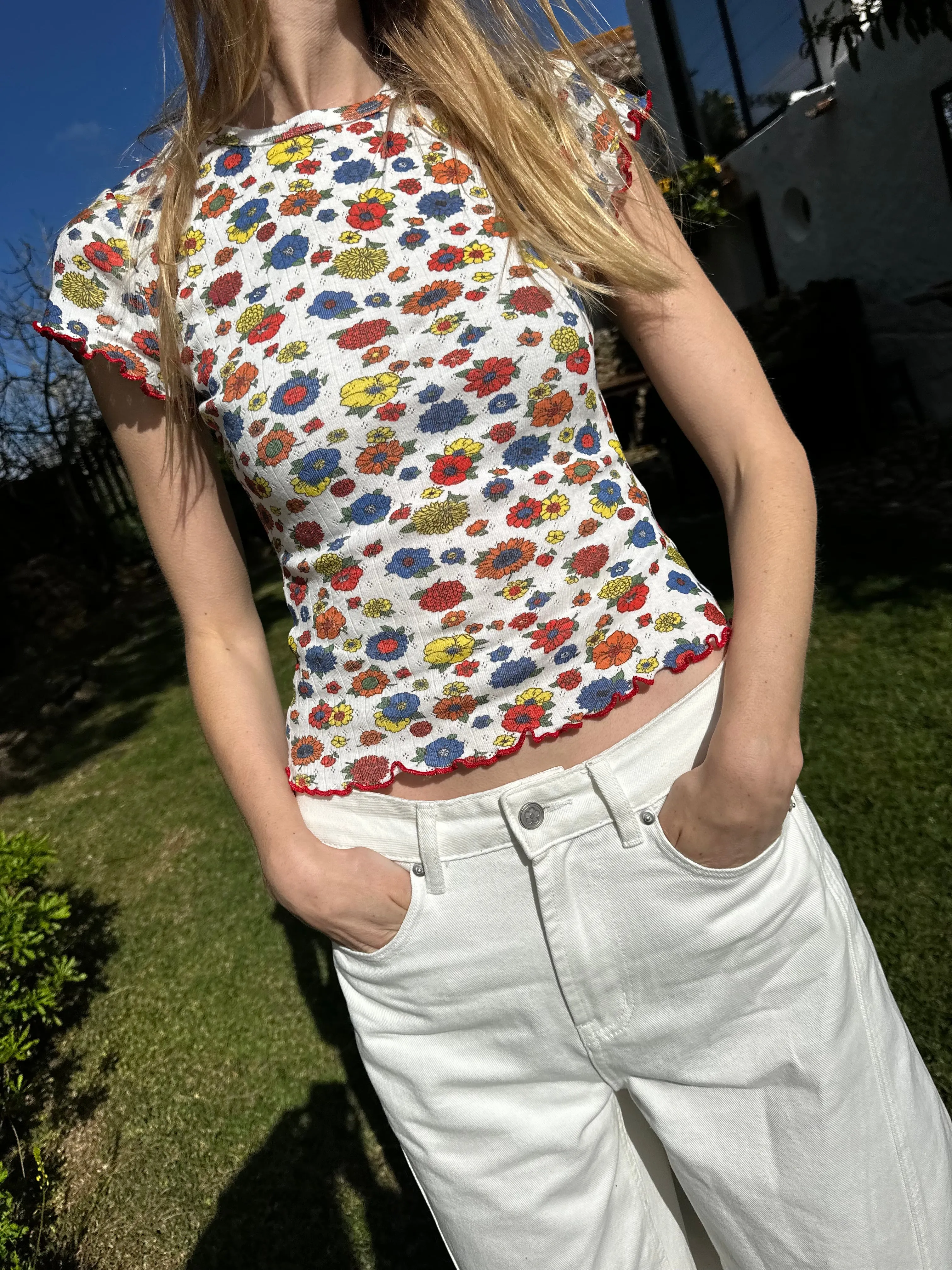Amber Tee - Primary Floral sold by Lisa Says Gah product image thumbnail 3