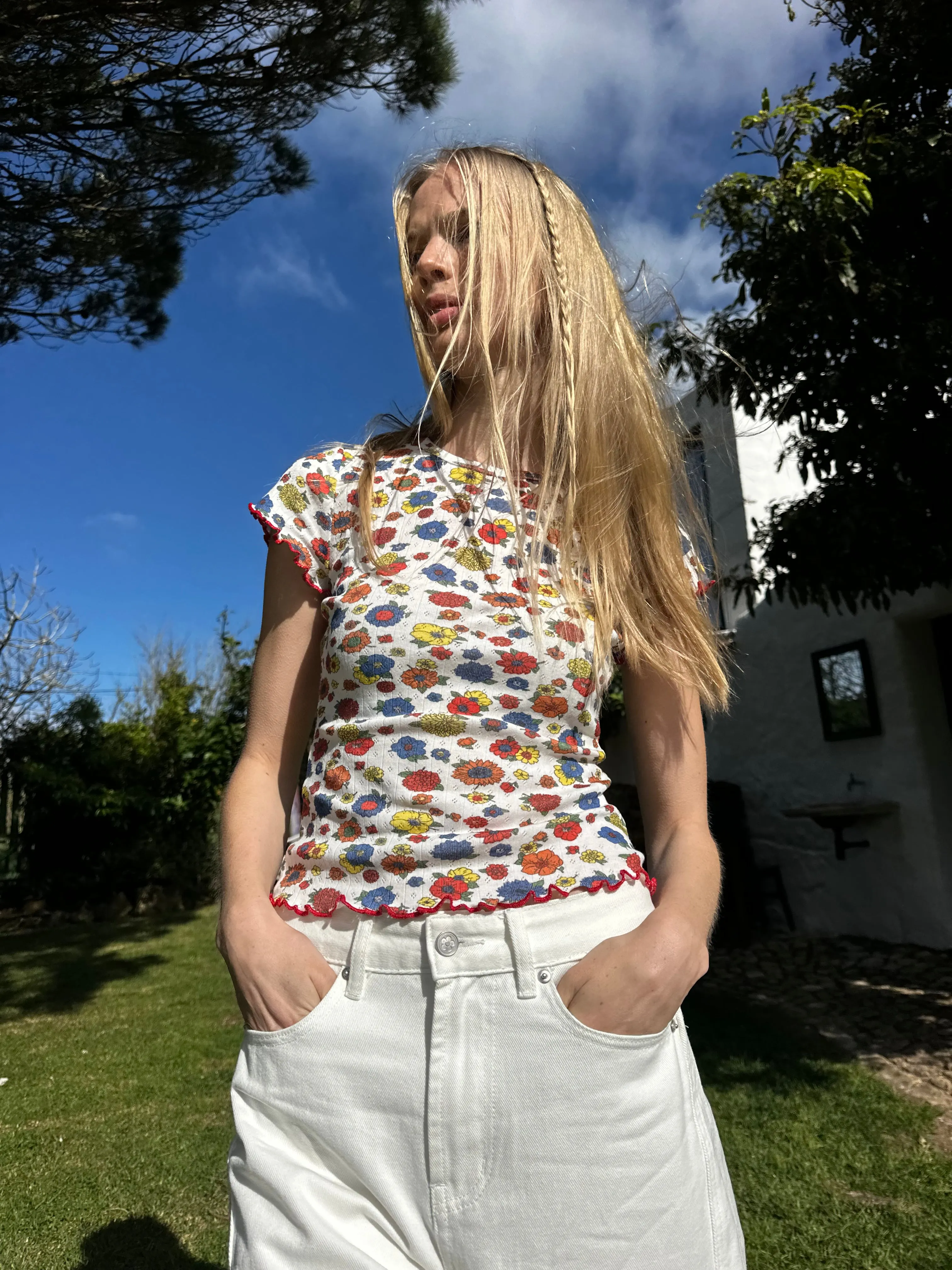 Amber Tee - Primary Floral sold by Lisa Says Gah product image thumbnail 4