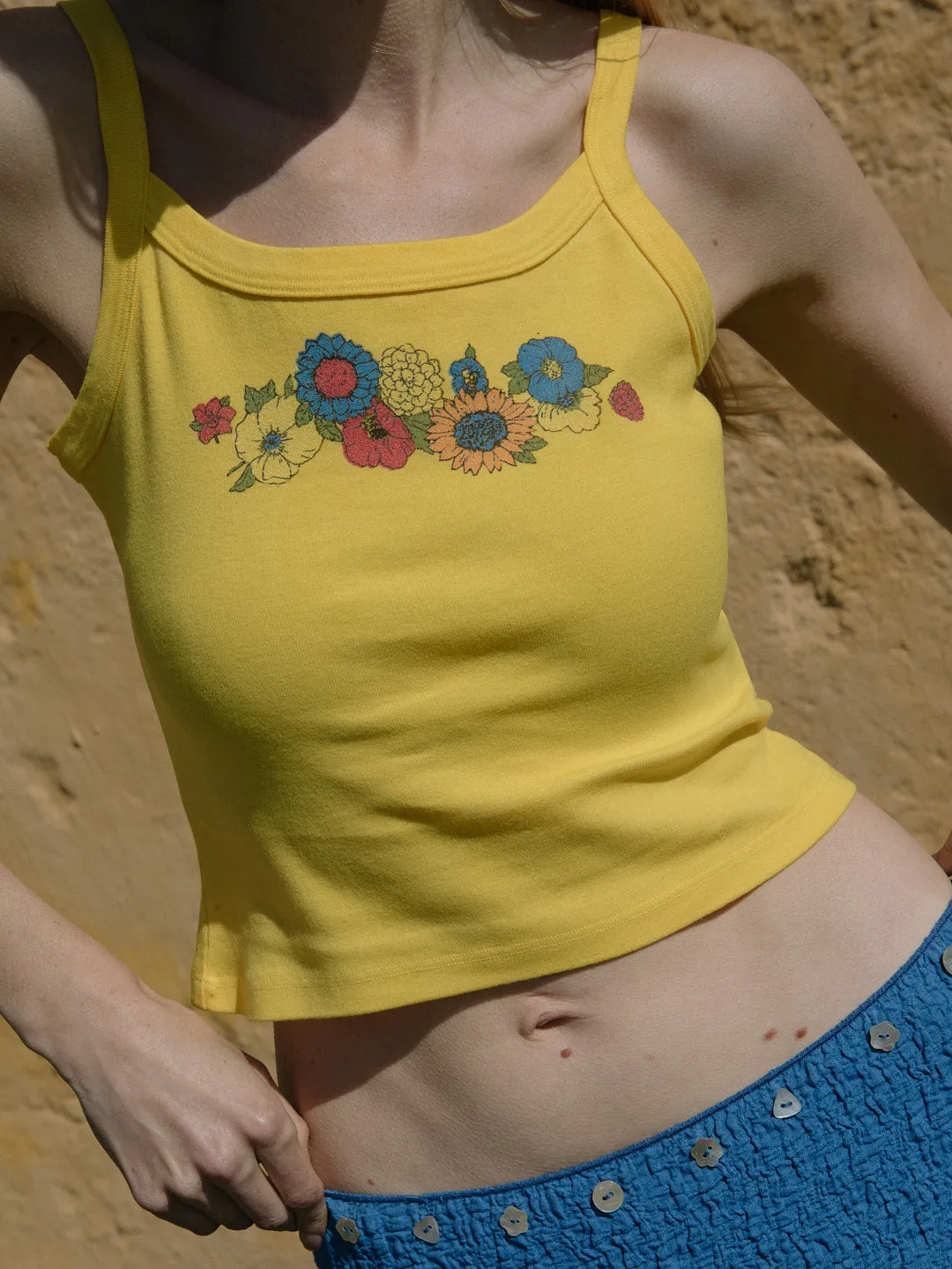 Harley Tank - Yellow Floral sold by Lisa Says Gah product image thumbnail 2