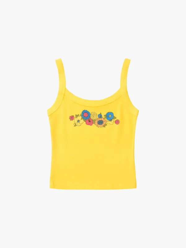 Harley Tank - Yellow Floral made by Lisa Says Gah