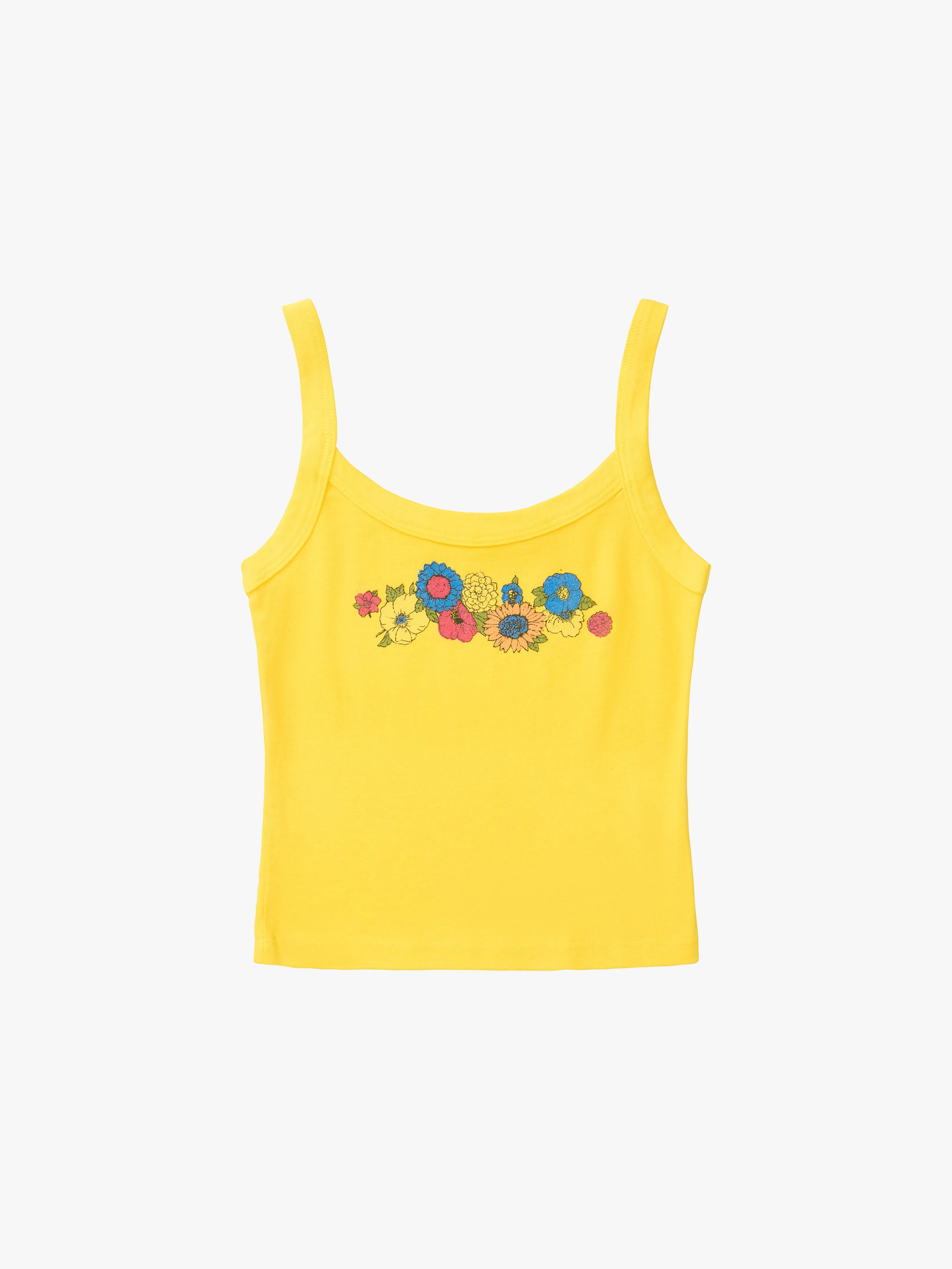 Harley Tank - Yellow Floral sold by Lisa Says Gah