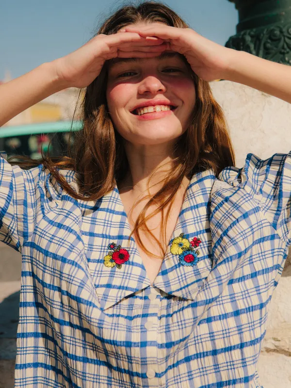 Sam Top - Cornflower made by Lisa Says Gah