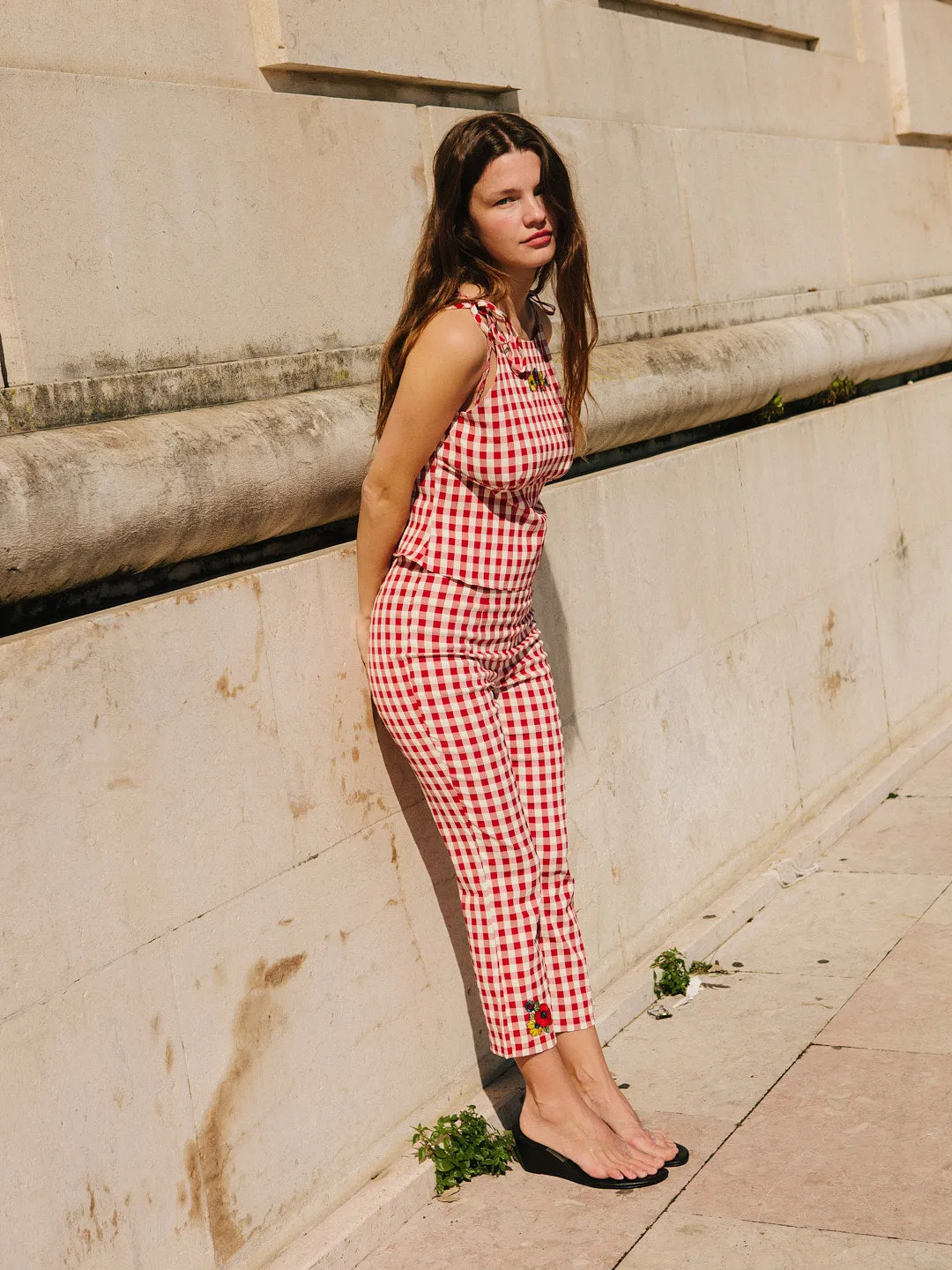 Kristin Pant - Cherry sold by Lisa Says Gah product image thumbnail 4