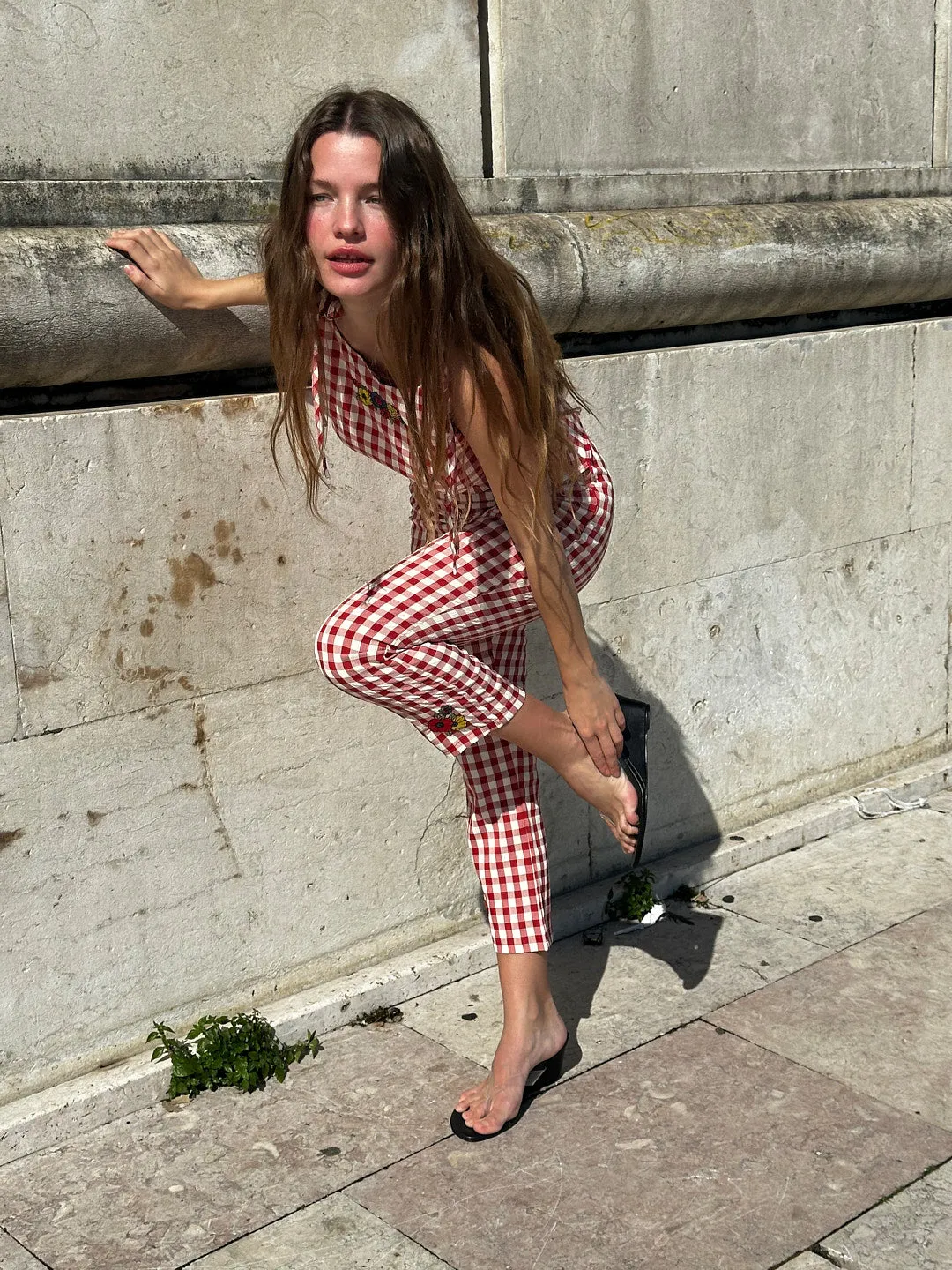 Kristin Pant - Cherry sold by Lisa Says Gah product image thumbnail 5