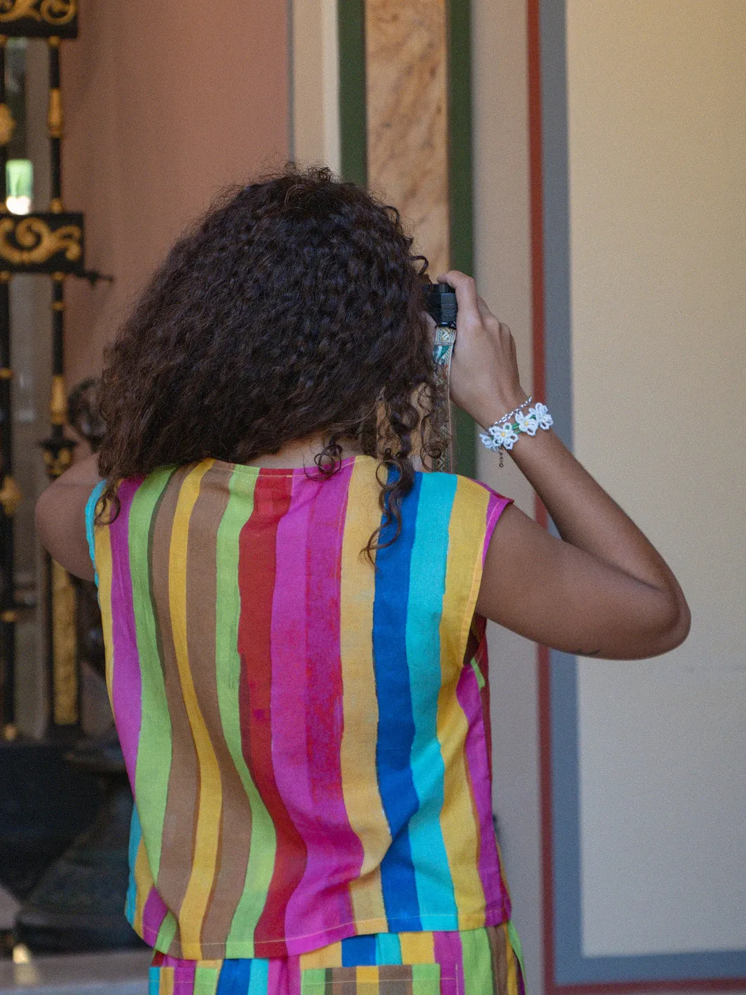 Madeline Top - Sherbert Stripe sold by Lisa Says Gah product image thumbnail 4