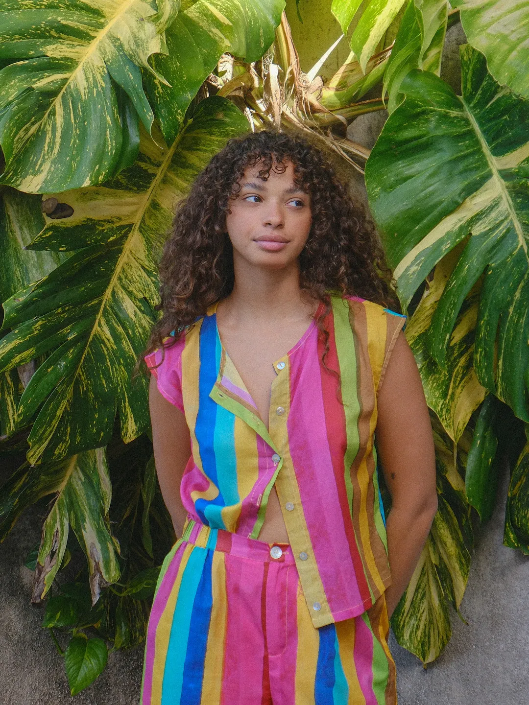 Madeline Top - Sherbert Stripe sold by Lisa Says Gah product image thumbnail 2
