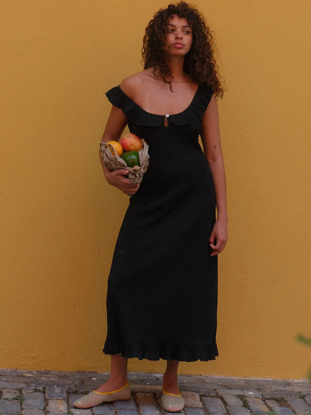 Eloise Midi Dress - Black sold by Lisa Says Gah