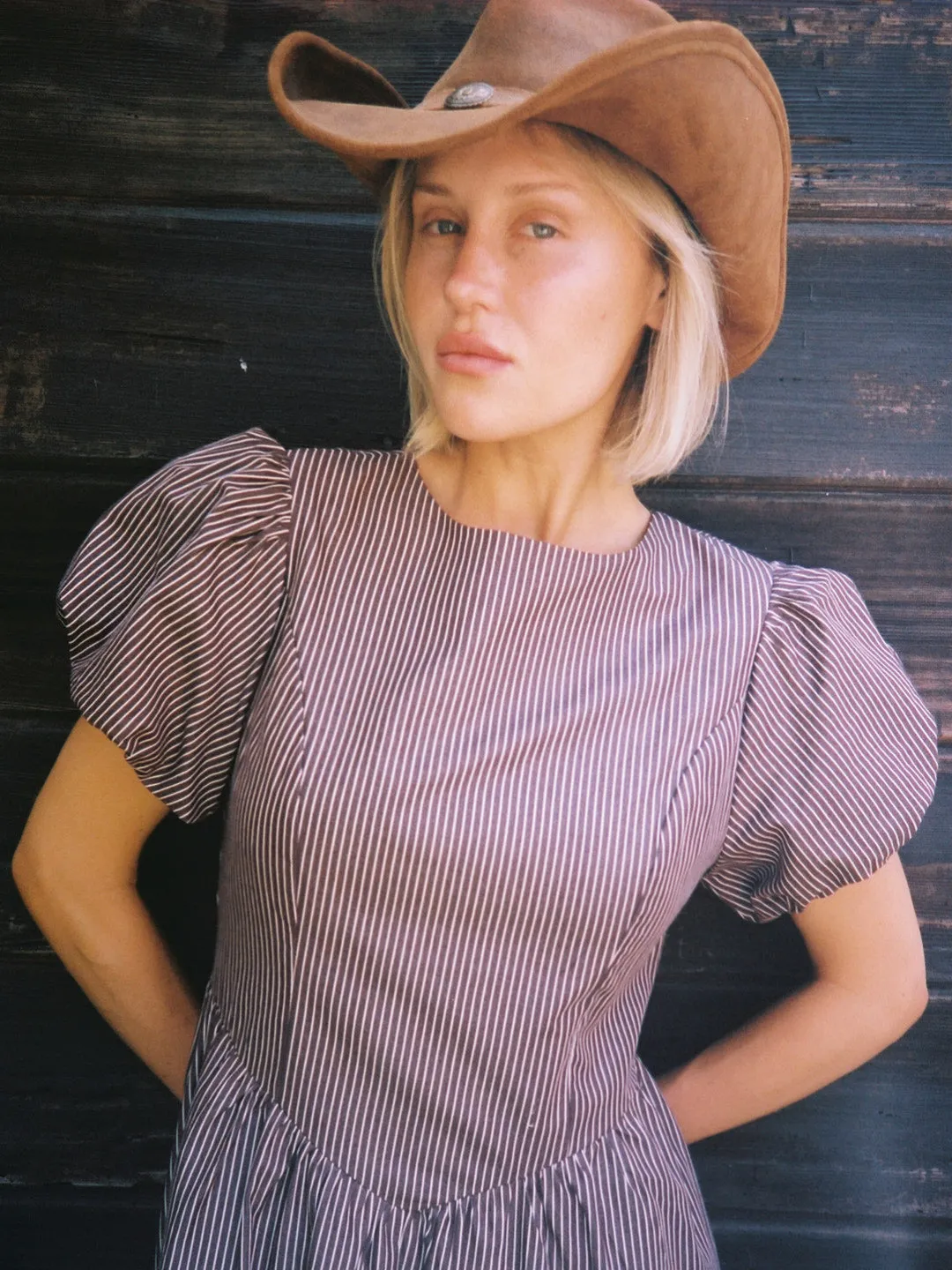 Verena Dress - Saddle Stripe sold by Lisa Says Gah product image thumbnail 5