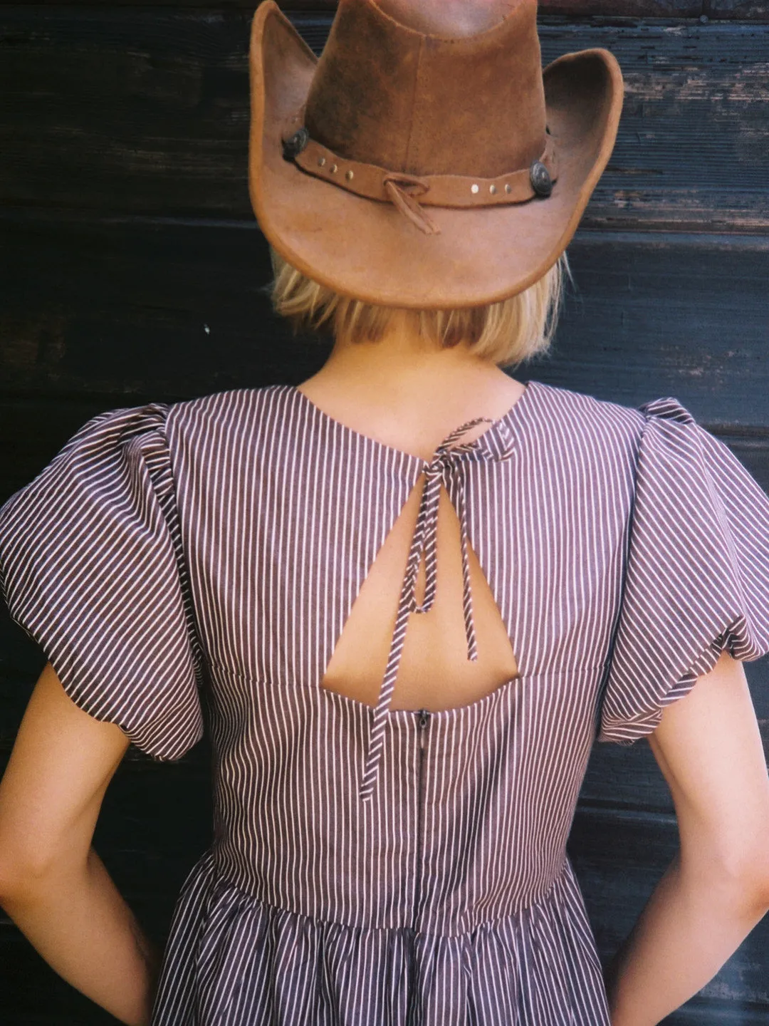 Verena Dress - Saddle Stripe sold by Lisa Says Gah product image thumbnail 4