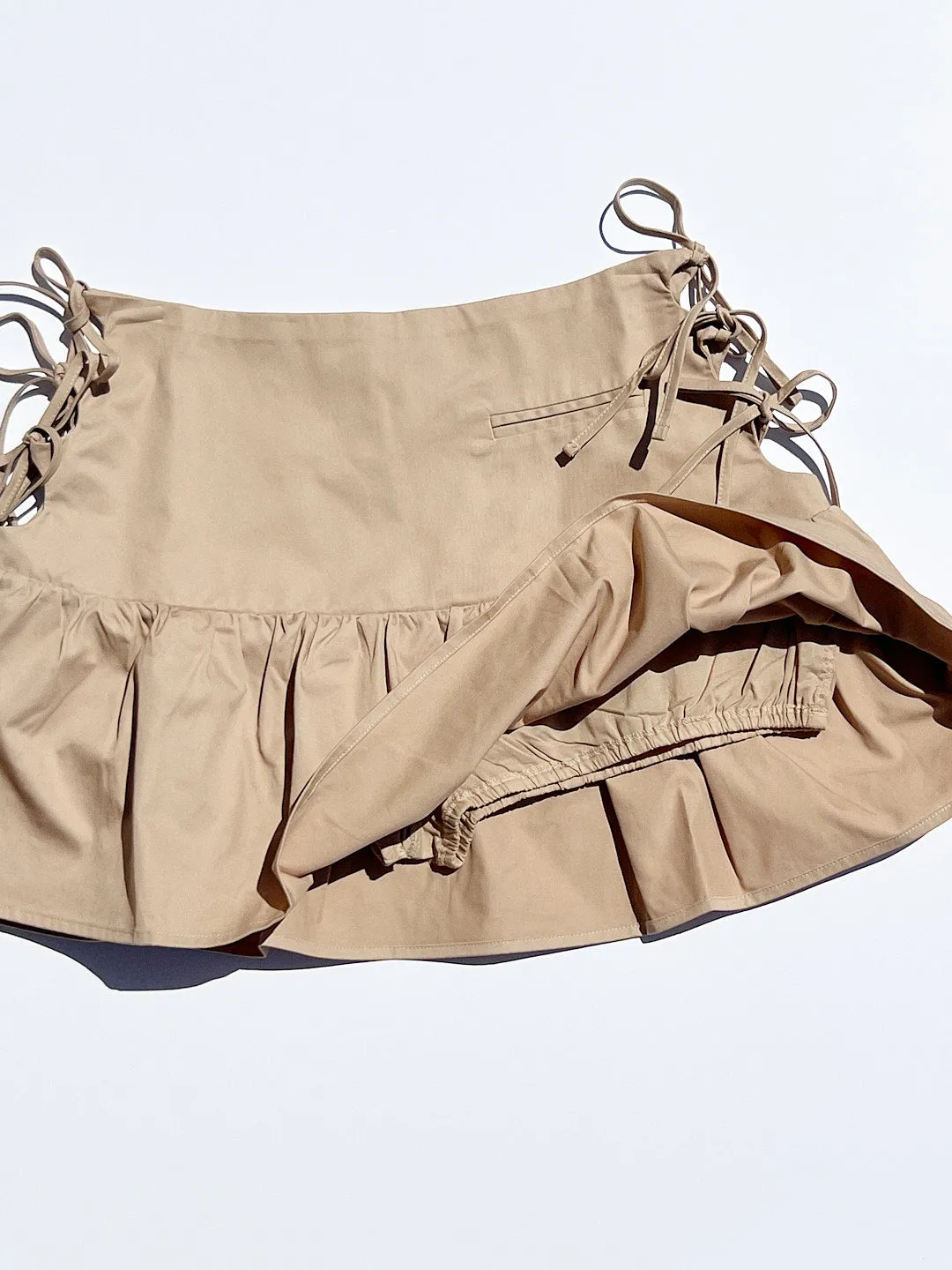 Mini Break Skirt - Milk Tea sold by Lisa Says Gah product image thumbnail 4