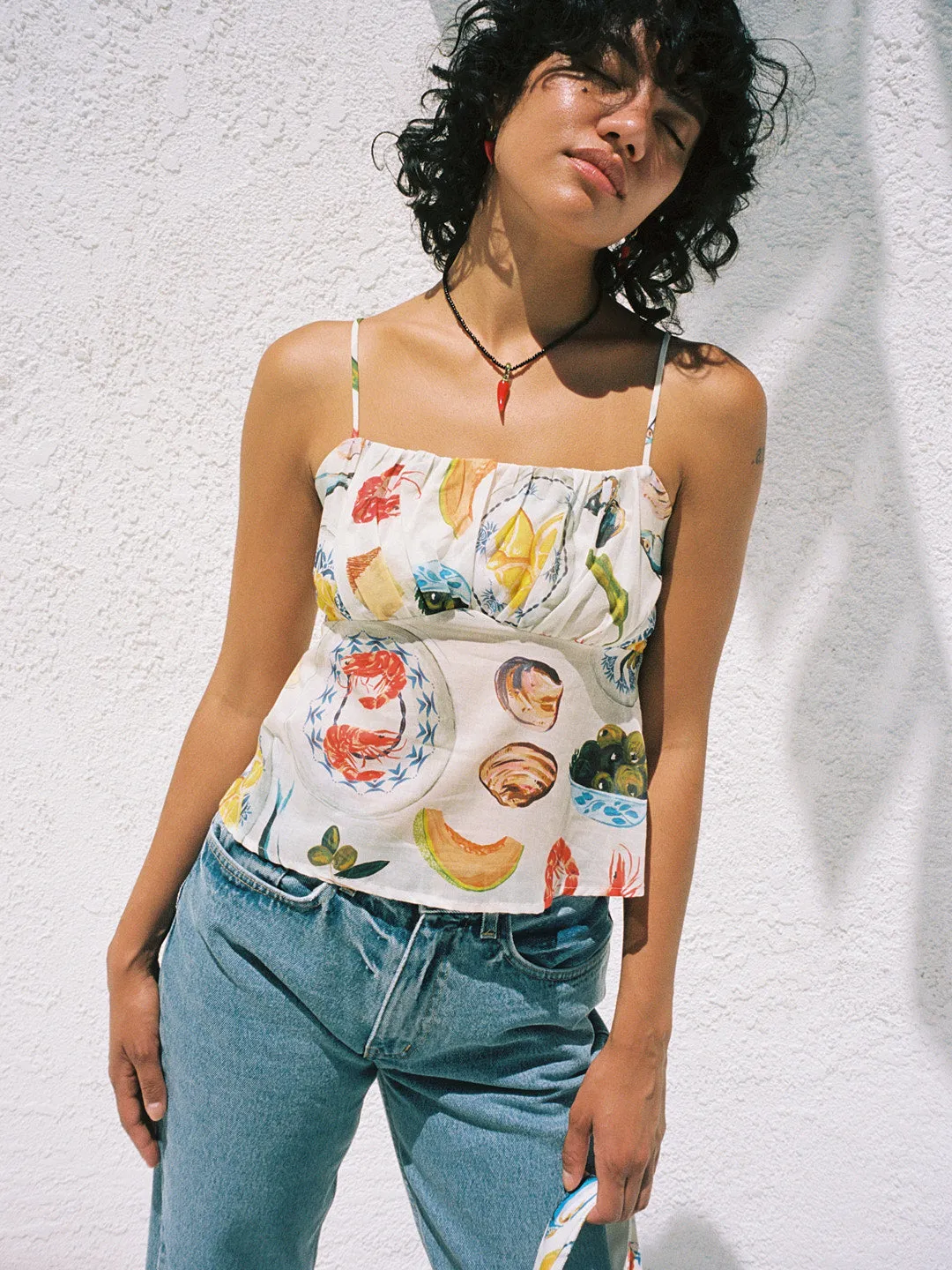 Cleo Cami - Tapas Ivory sold by Lisa Says Gah product image thumbnail 4