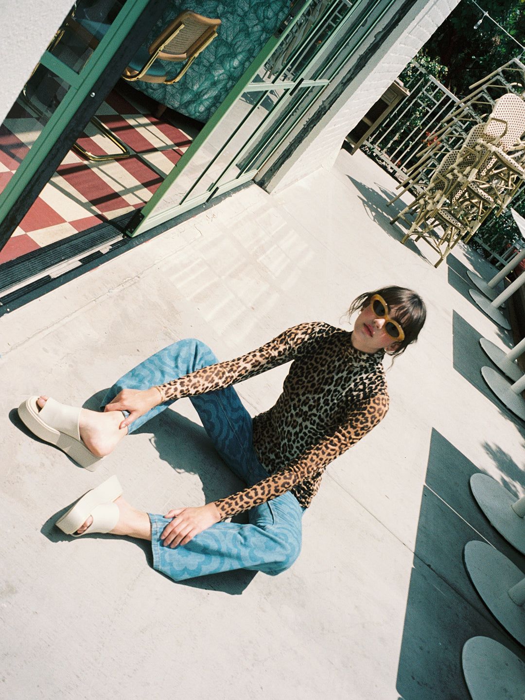 Printed Mesh Rollneck Top - Leopard sold by Lisa Says Gah product image thumbnail 9