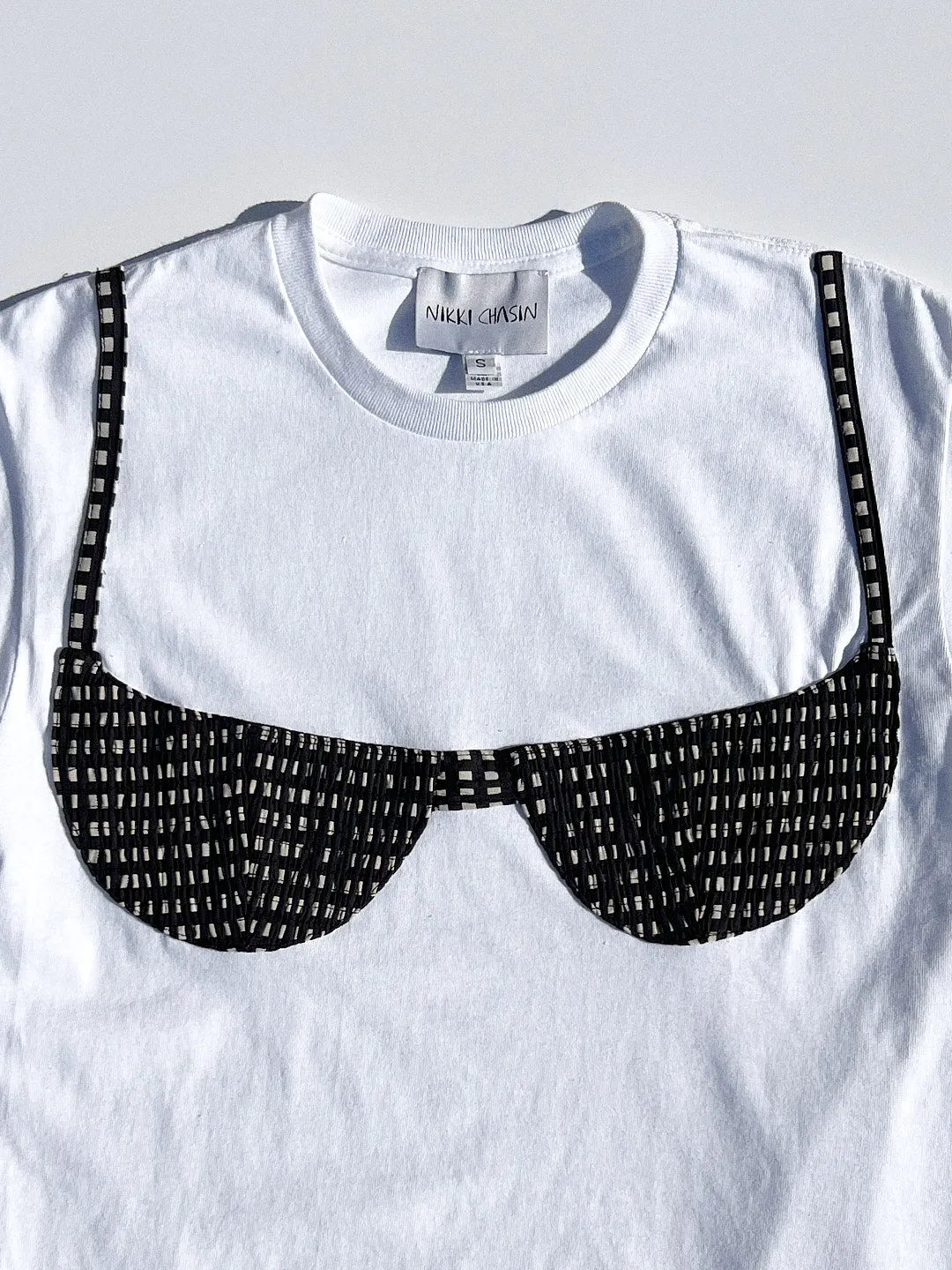 Florida Woman Applique Tee - Black and White Gingham sold by Lisa Says Gah product image thumbnail 5