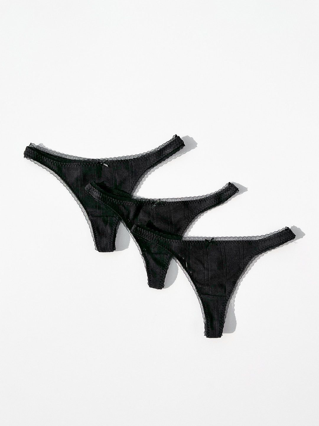 Cou Cou The Thong 3 Pack - Black sold by Lisa Says Gah