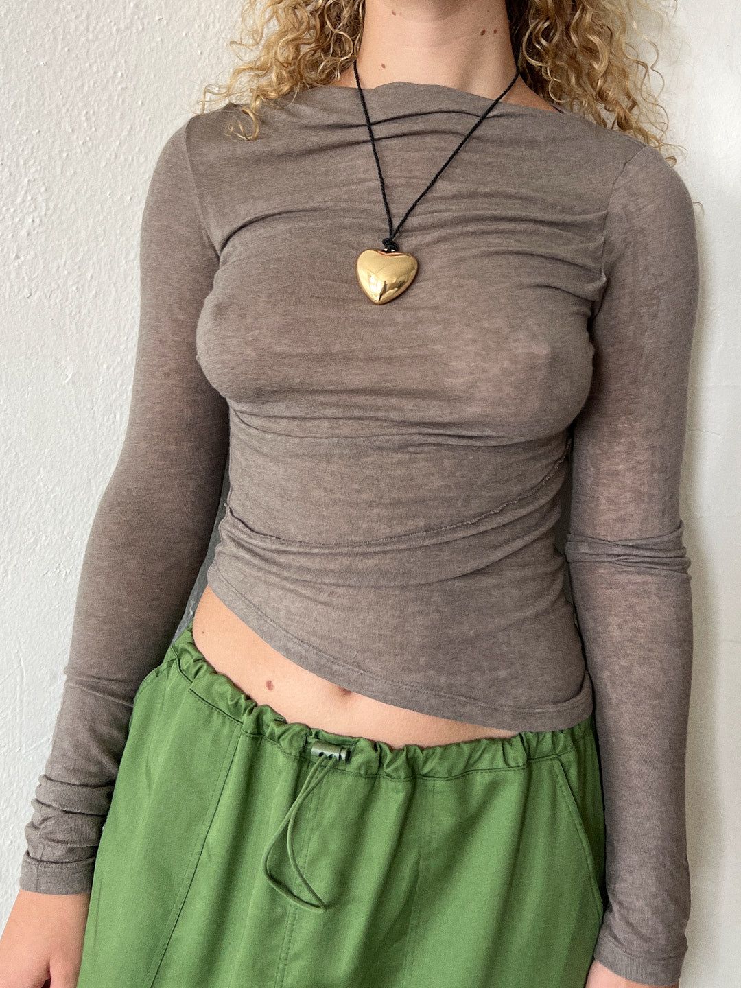 Drew Top - Khaki sold by Lisa Says Gah product image thumbnail 2
