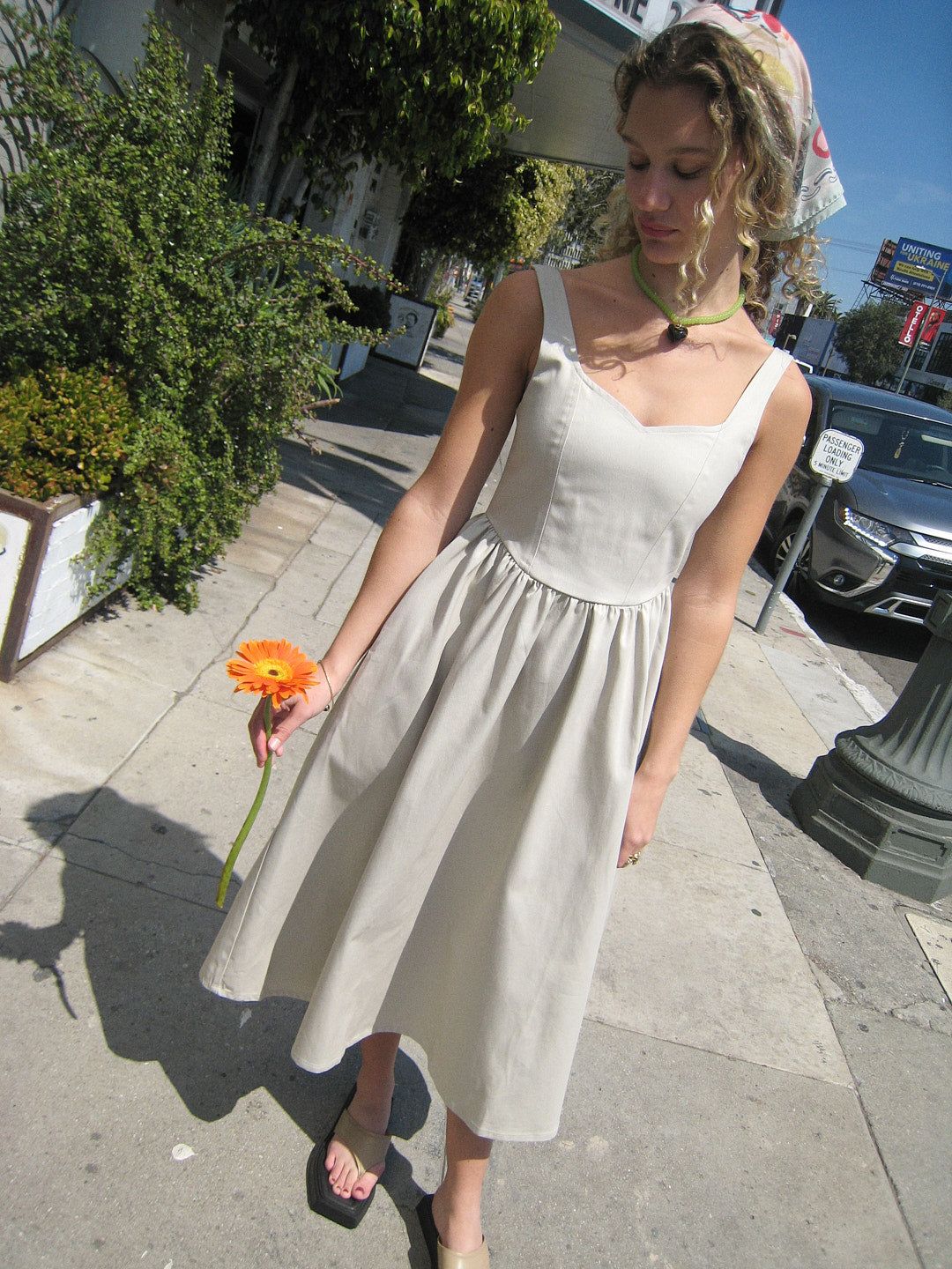 Rita Tank Dress - Stone sold by Lisa Says Gah product image thumbnail 2