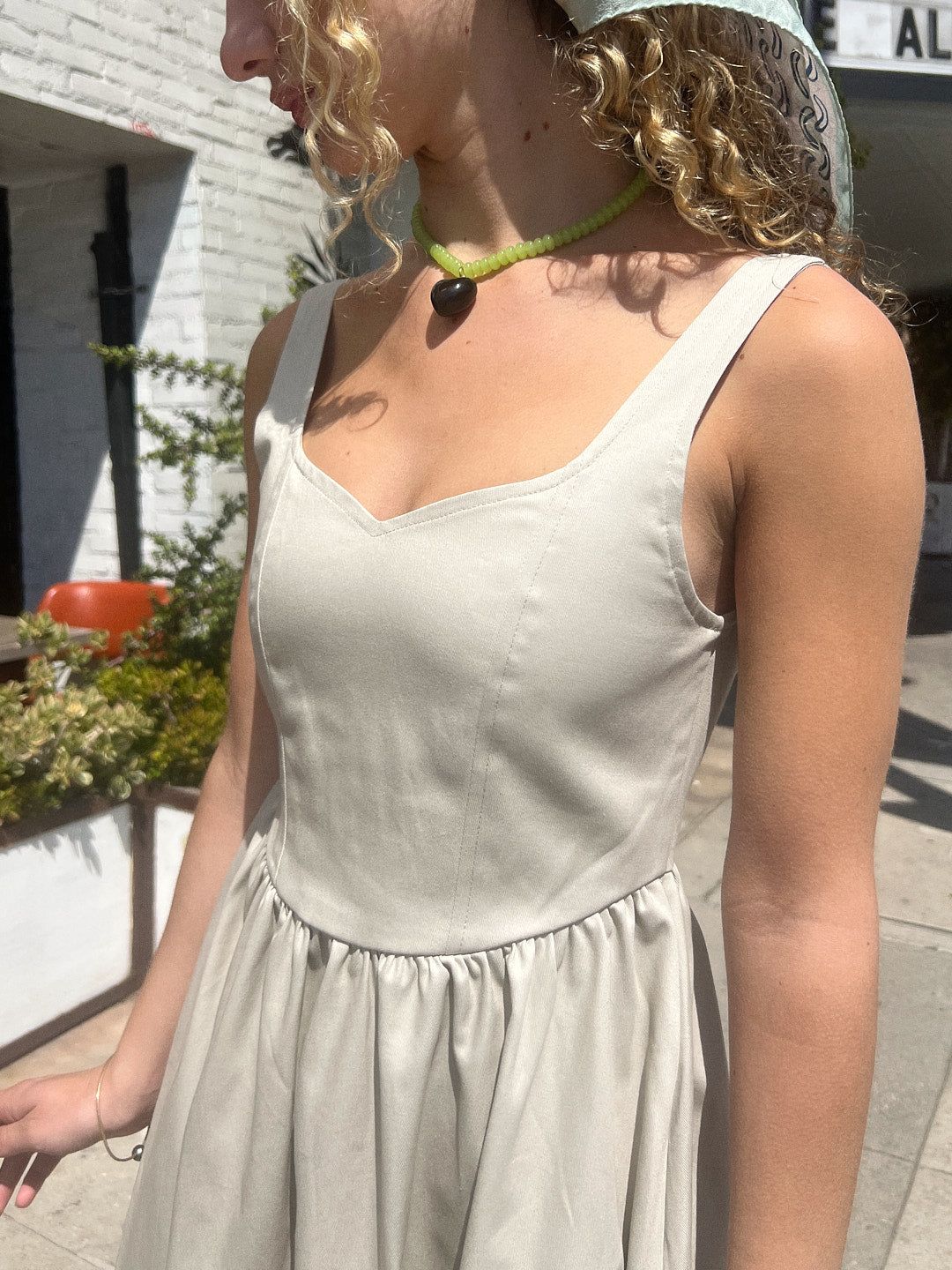 Rita Tank Dress - Stone sold by Lisa Says Gah product image thumbnail 3